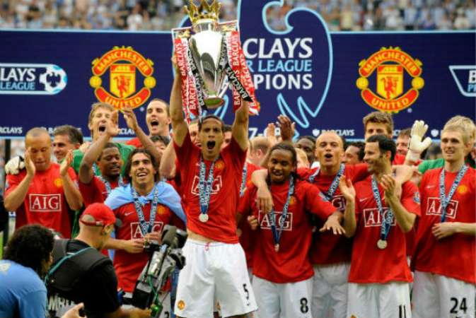 Manchester United, vainqueur de la première ligue 2007-08