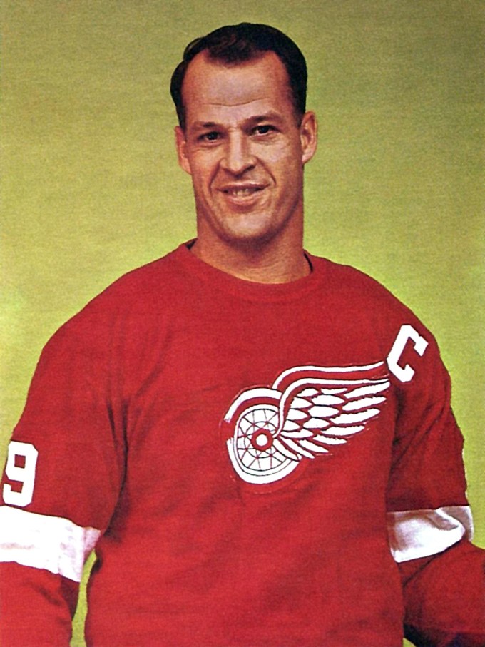Gordie Howe des Red Wings de Detroit dans les années 1960