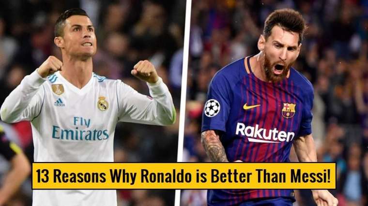 13 raisons pour lesquelles Cristiano Ronaldo est meilleur que Lionel Messi !