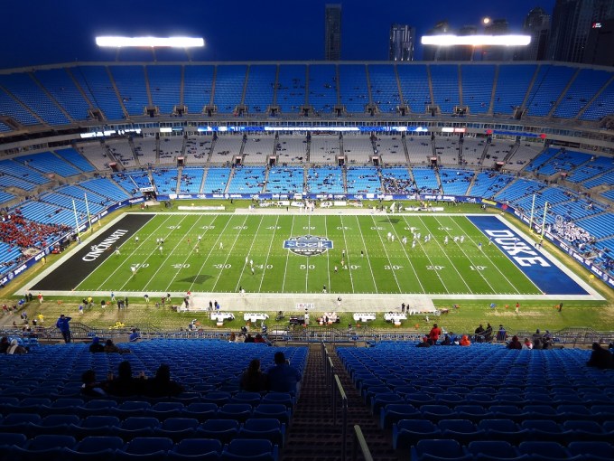 The largest stadium in the NFL - Bank of America Stadium