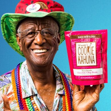 How much did Wally Amos Sell Famous Amos cookies for?