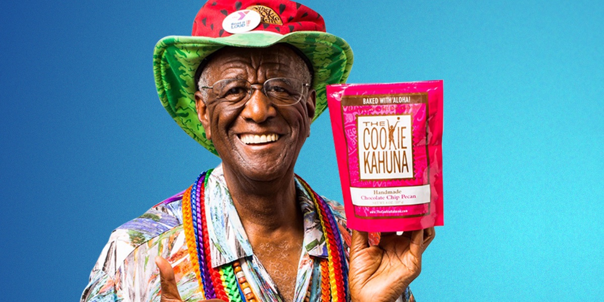 How much did Wally Amos Sell Famous Amos cookies for?