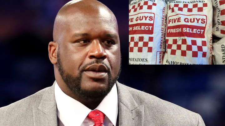 Does Shaq own five guys?