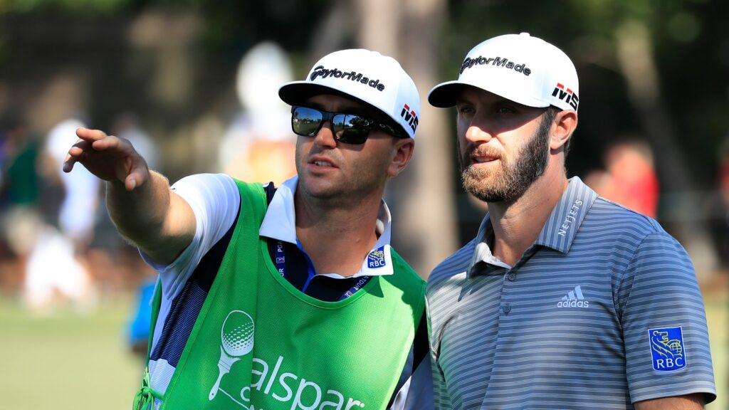 How much did Dustin Johnsons caddie make?