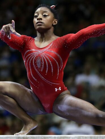 What gym does Simone Biles own?