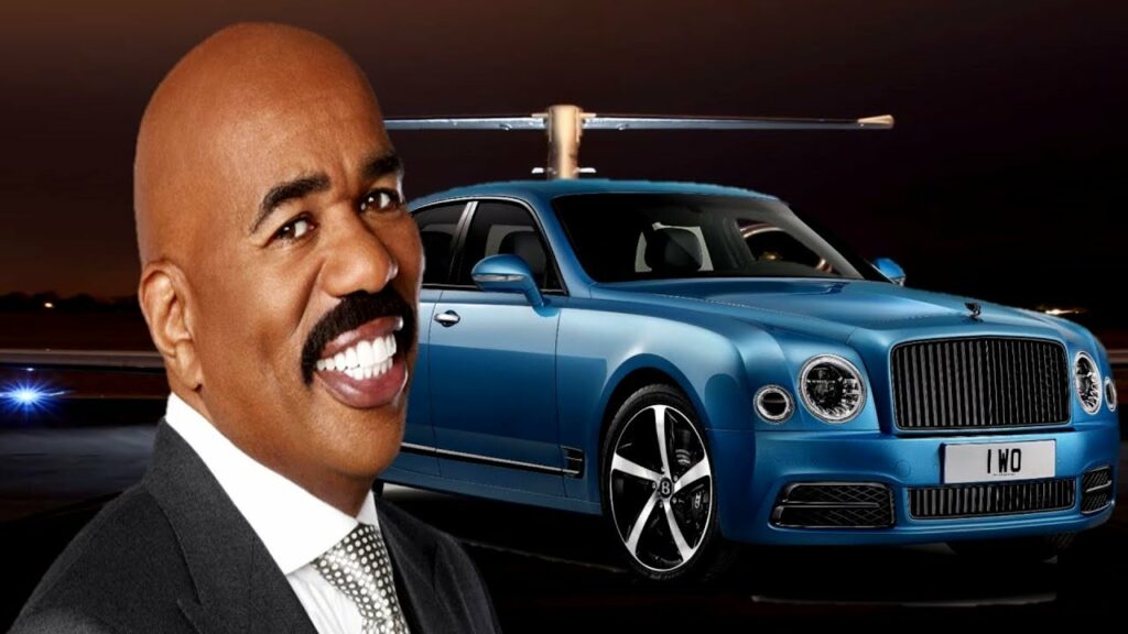 What kind of car does Steve Harvey Drive?