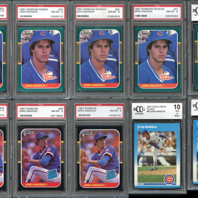 What year is Greg Maddux rookie card?