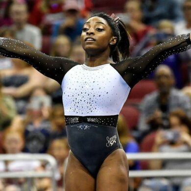 What does Simone Biles do for a living?