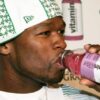 How much did 50 cent sell vitamin water for?