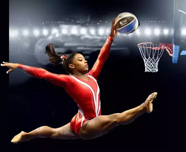 Can Simone Biles dunk a basketball?