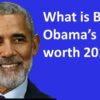What is obamas networth?