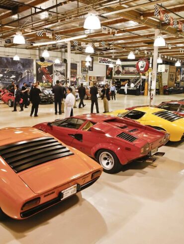 How big is Jay Leno's car garage?