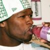 How much did 50 Cent sell vitamin water for?