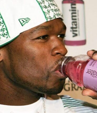 How much did 50 Cent sell vitamin water for?