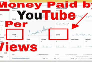 How much money do you get from 1 million YouTube views?