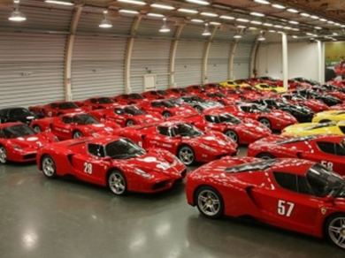 Who has the biggest car collection?
