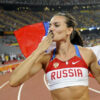 Yelena Isinbayeva representing Russia (Source: InsideTheGames)