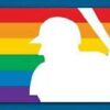 LGBTQ flag at MLB game