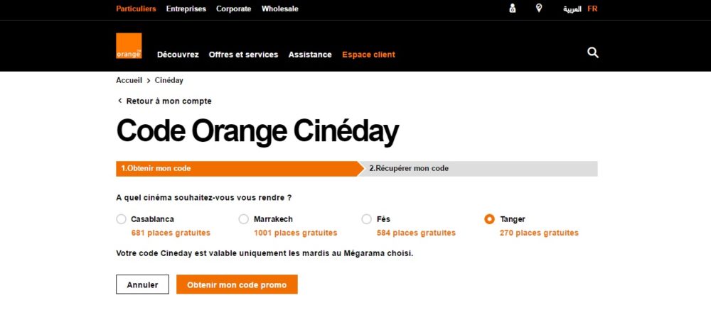 Comment avoir une place de cinéma gratuite avec Orange ?