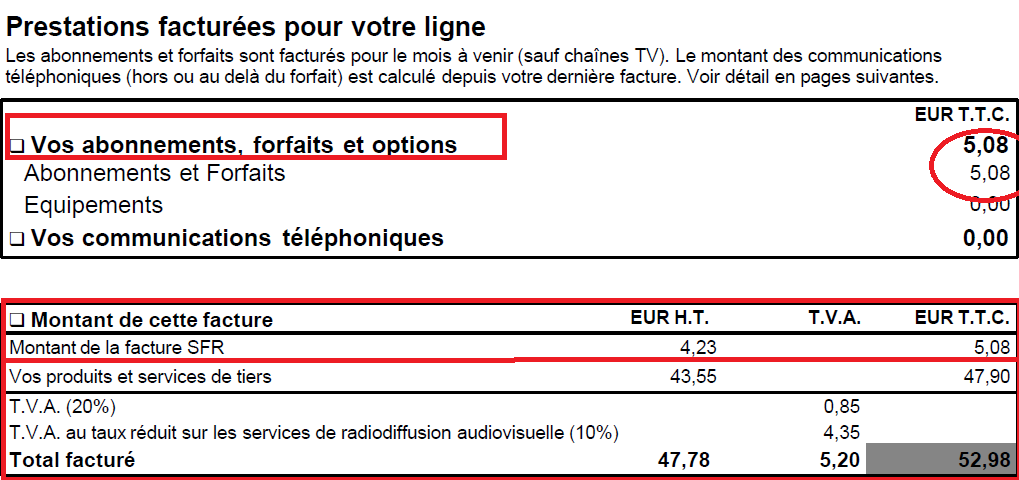 Comment récupérer la facture ?