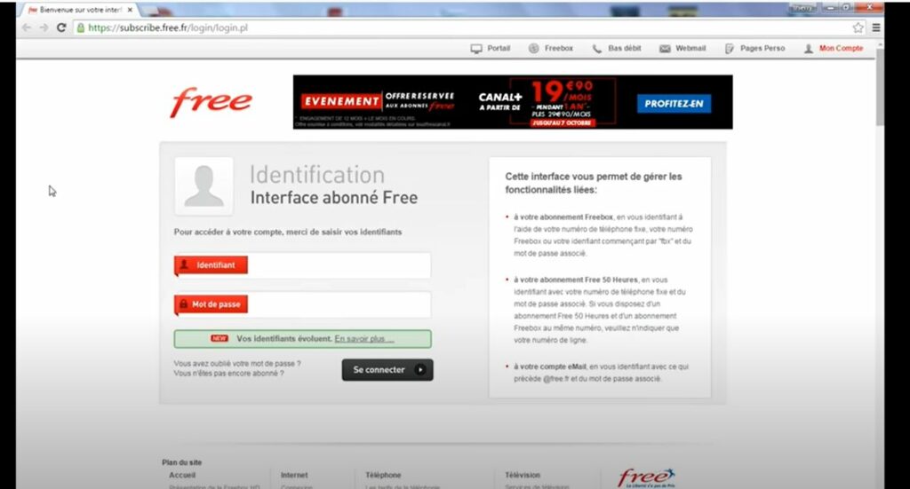 Où se trouve le mot de passe d'administration de la Freebox ?