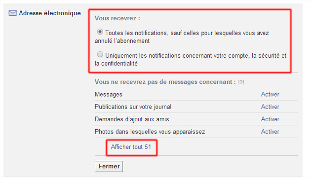 Comment aller dans les paramètres ?