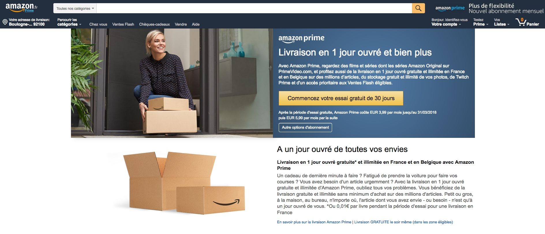 Comment annuler le renouvellement automatique Amazon Prime ?