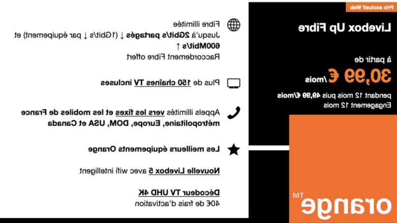 Quel est le prix d'un abonnement internet Orange ?