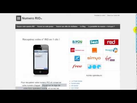 Comment avoir le numéro RIO par internet ?