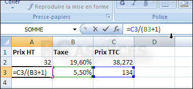 Comment ajouter 20% sur Excel ?