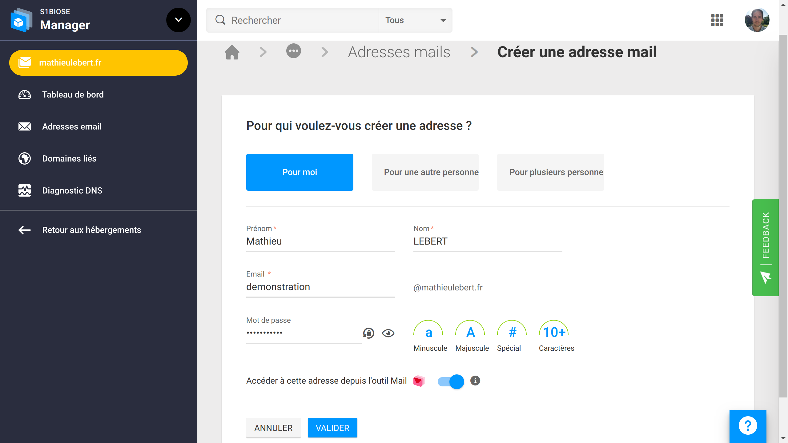 Comment on fait pour créer une adresse mail ?