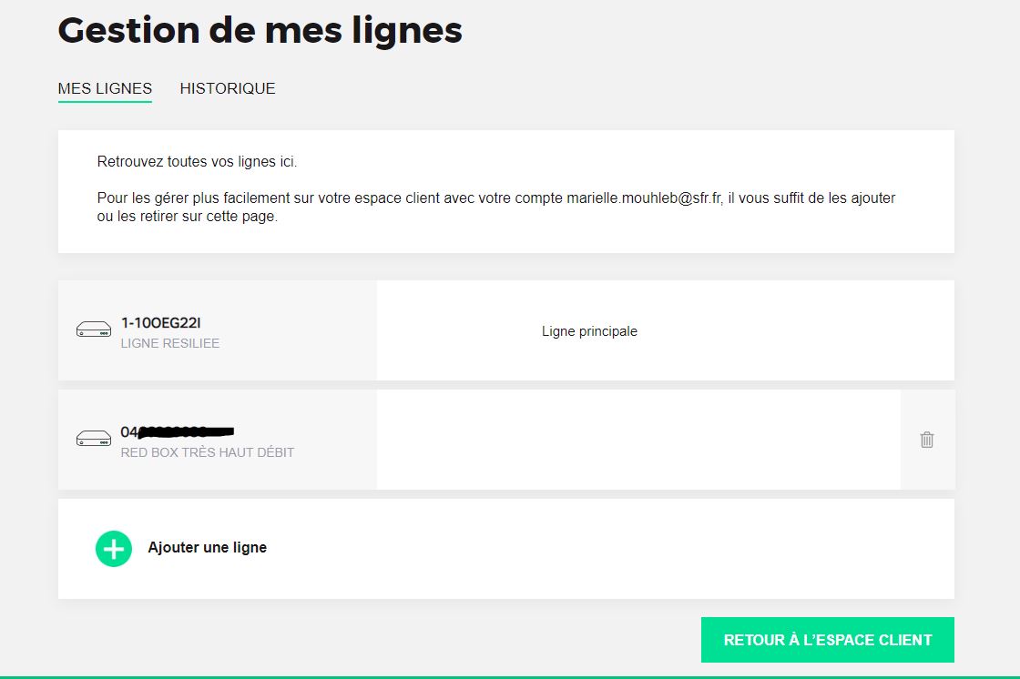 Comment contacter RED by SFR par courrier ?