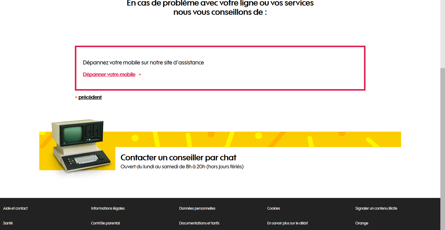 Comment contacter Sosh par courrier ?