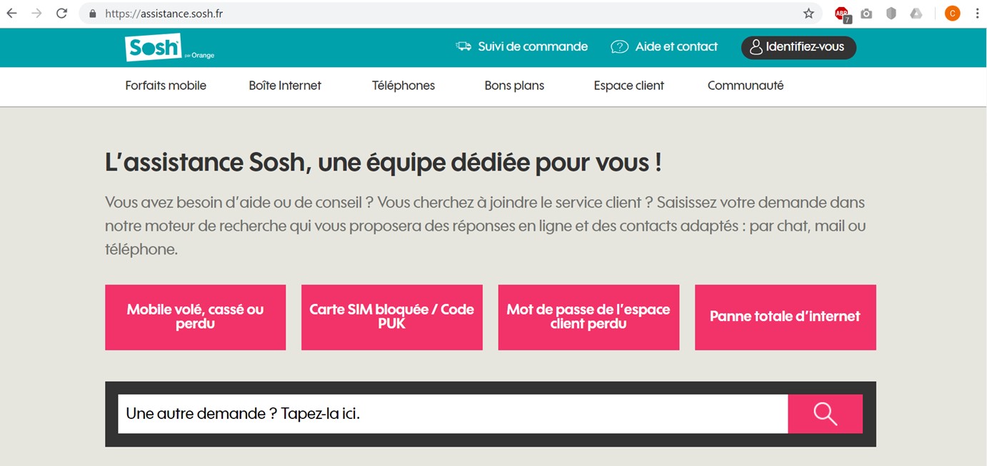 Comment contacter un conseiller Sosh par tchat ?
