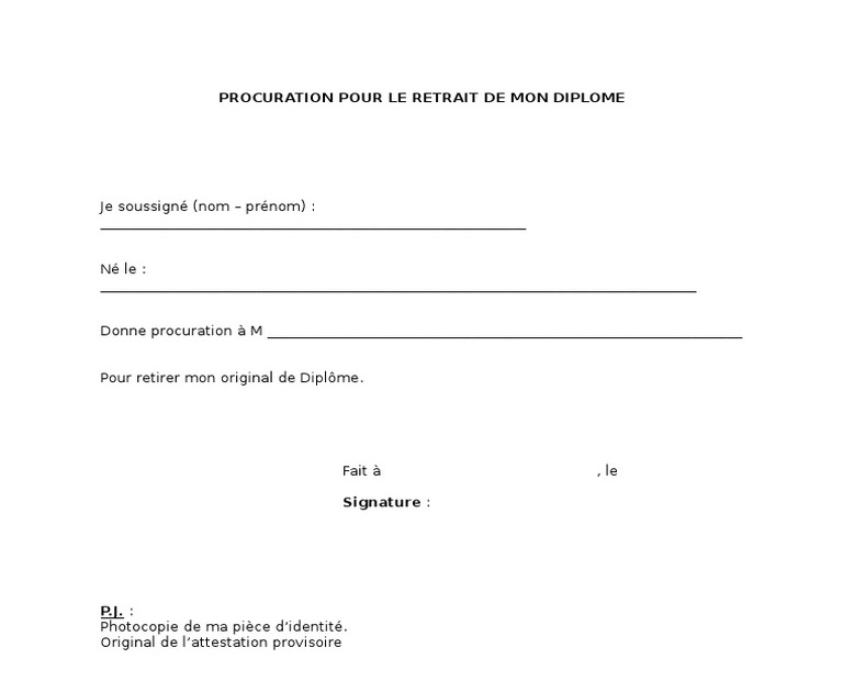 Comment écrire une procuration à quelqu'un ?