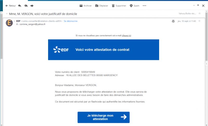 Comment envoyer un courrier à EDF ?