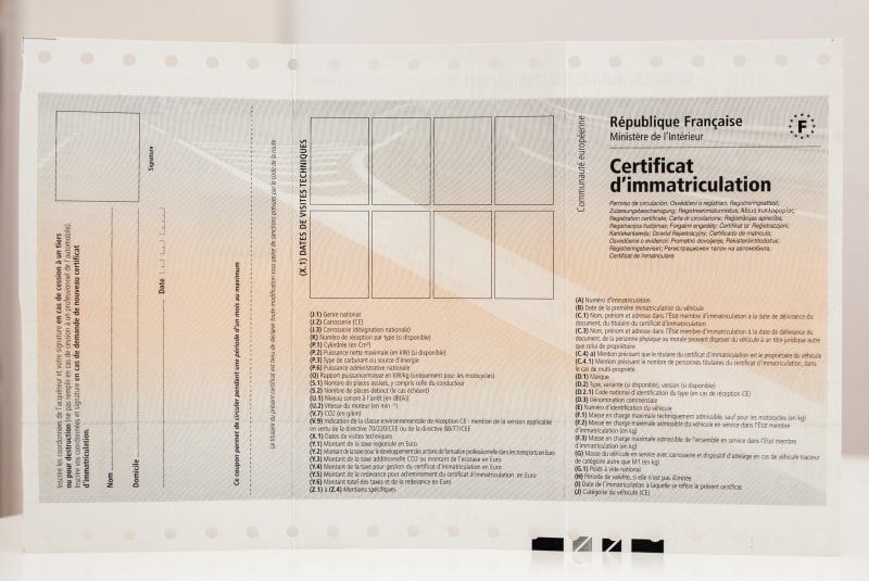 Comment faire une carte grise après achat d'un véhicule ?