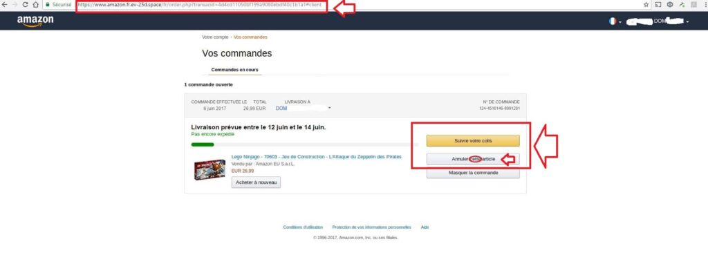 Quel est le numéro de téléphone pour contacter Amazon ?