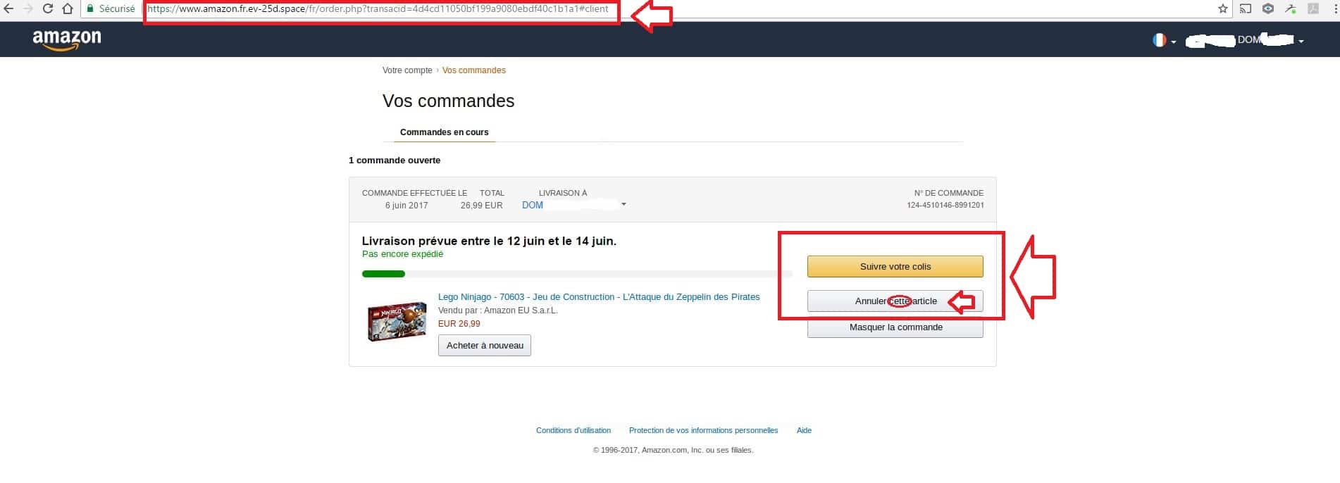 Quel est le numéro de téléphone pour contacter Amazon ?