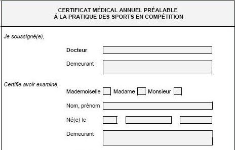 Quel sport sans certificat médical ?