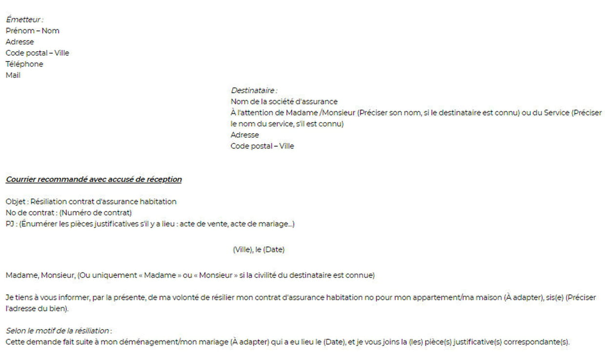 Comment rédiger sa lettre de résiliation de contrat assurance auto ?