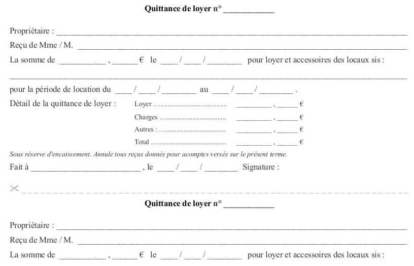 Est-ce une obligation de fournir une quittance de loyer ?