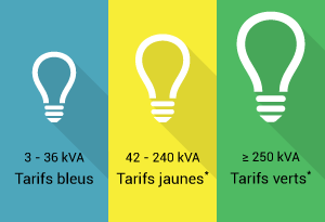 Quelle différence entre tarif bleu et vert EDF ?