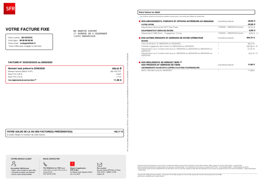 Comment avoir la liste des appels d'un mobile SFR ?