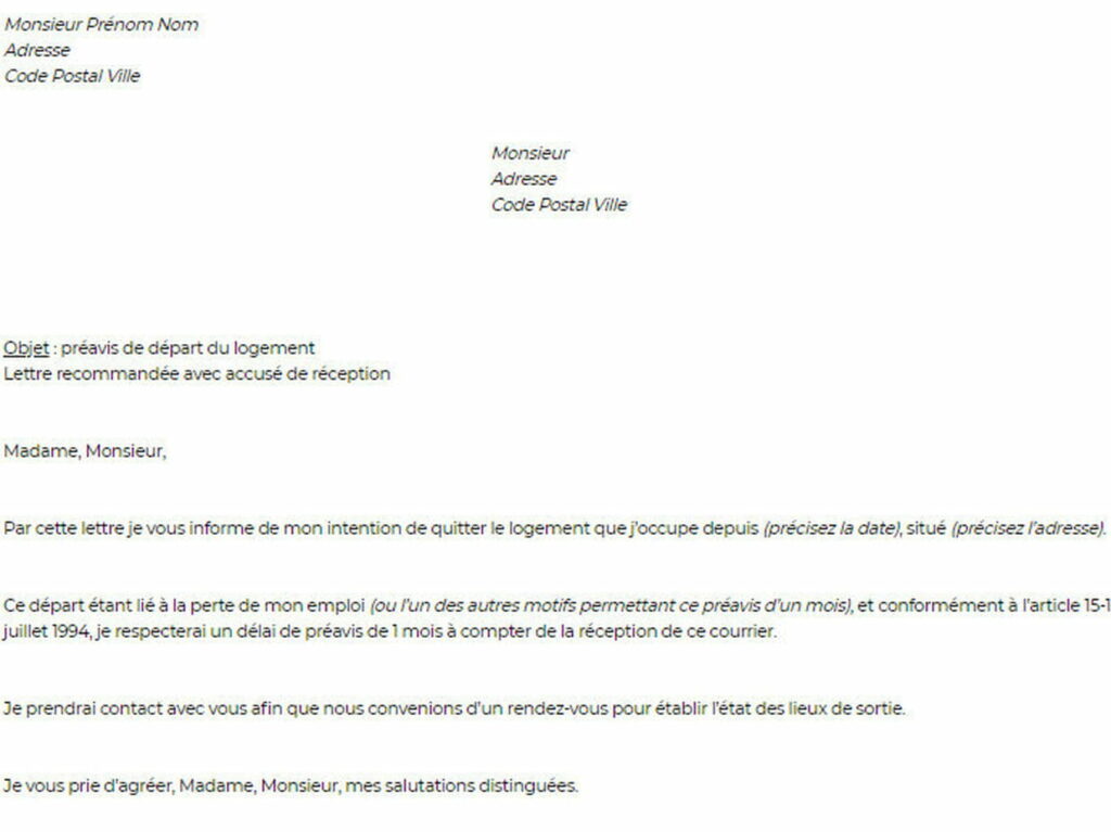 Est-ce qu'un locataire peut partir avant la fin de son bail ?