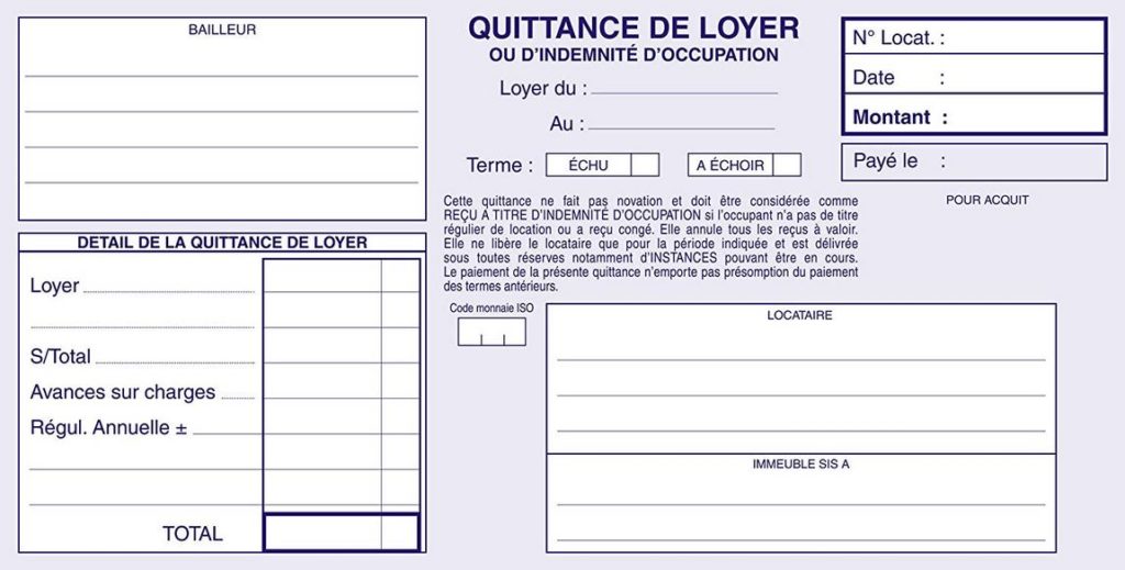 Comment faire une quittance de loyer pour plusieurs mois ?