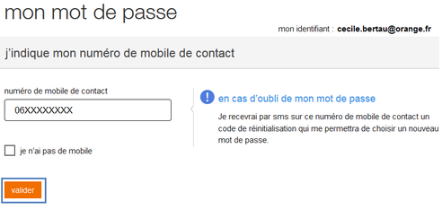 Comment trouver le mot de passe de mon adresse mail ?