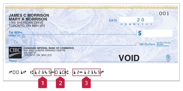 How to find the branch number on a National Bank check?