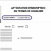 Comment faire une demande d'attestation d'inscription ?