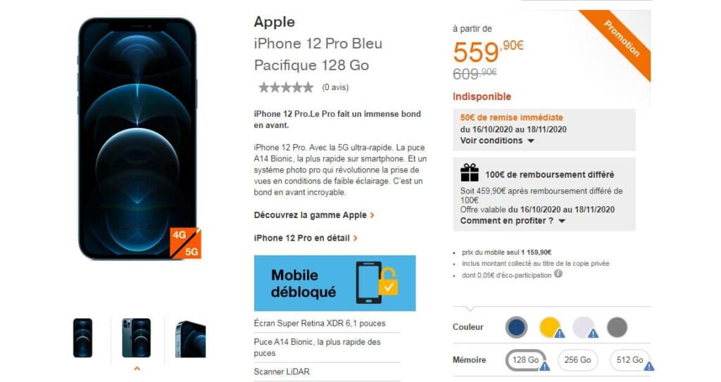 Quel est le plus petit forfait chez Orange ?